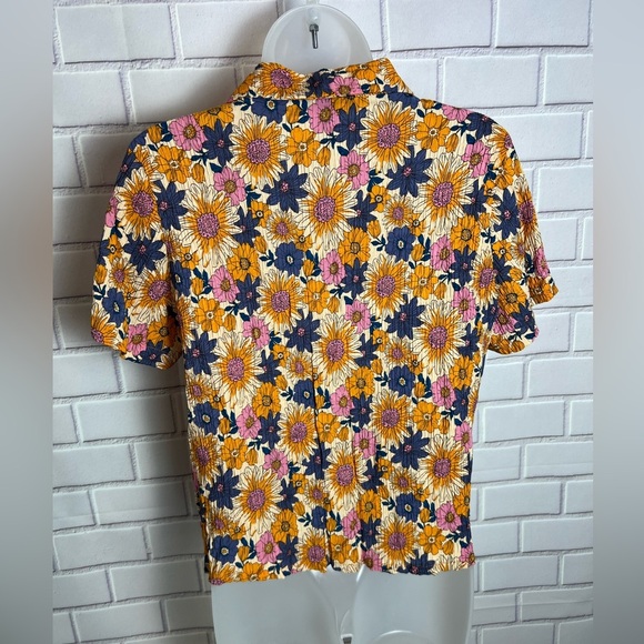 FOREVER 21 Floral Print Women's Top - Multicolor/size M - Picture 5 of 6